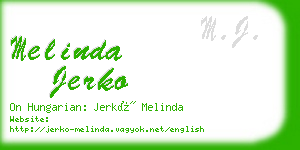 melinda jerko business card